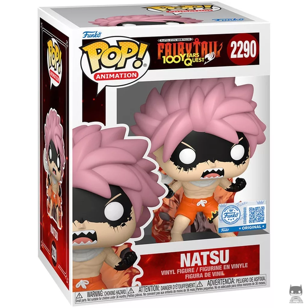 Figurine Funko POP Natsu (Fired-Up) avec boîte