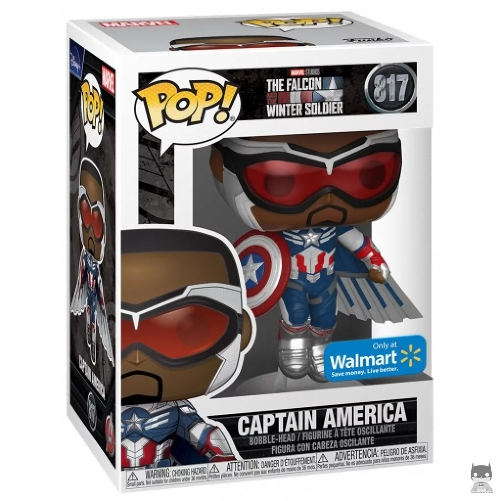 Figurine Funko POP Captain America (Metallic) avec boîte