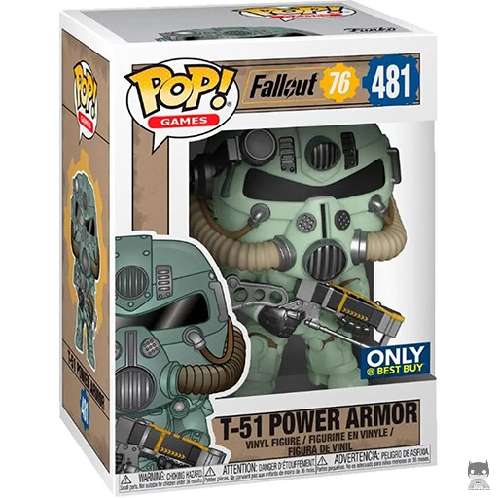 Figurine Funko POP T-51 Power Armor (Vert) avec boîte