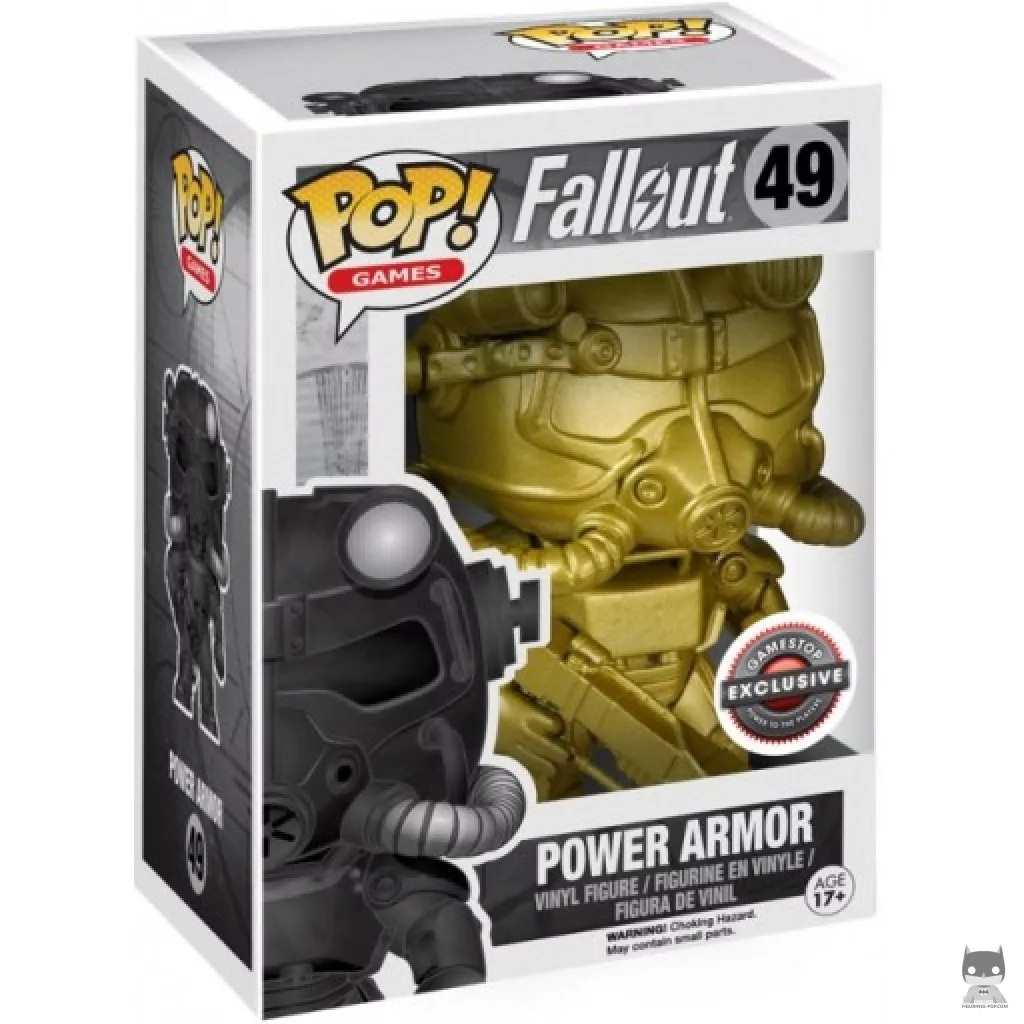 Figurine Funko POP Power Armor (Or) (Chase) avec boîte