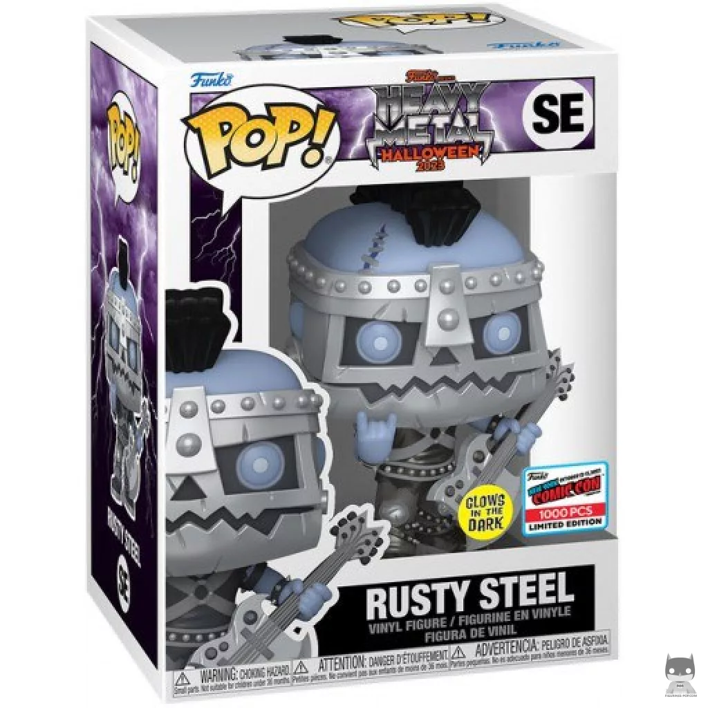 Figurine Funko POP Rusty Steel (Heavy Metal) (Glow in the Dark) avec boîte