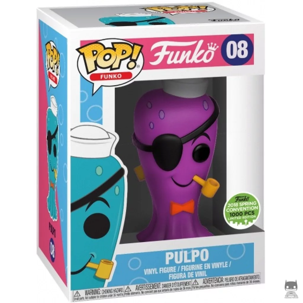 Figurine Funko POP Pulpo (Violet) avec boîte