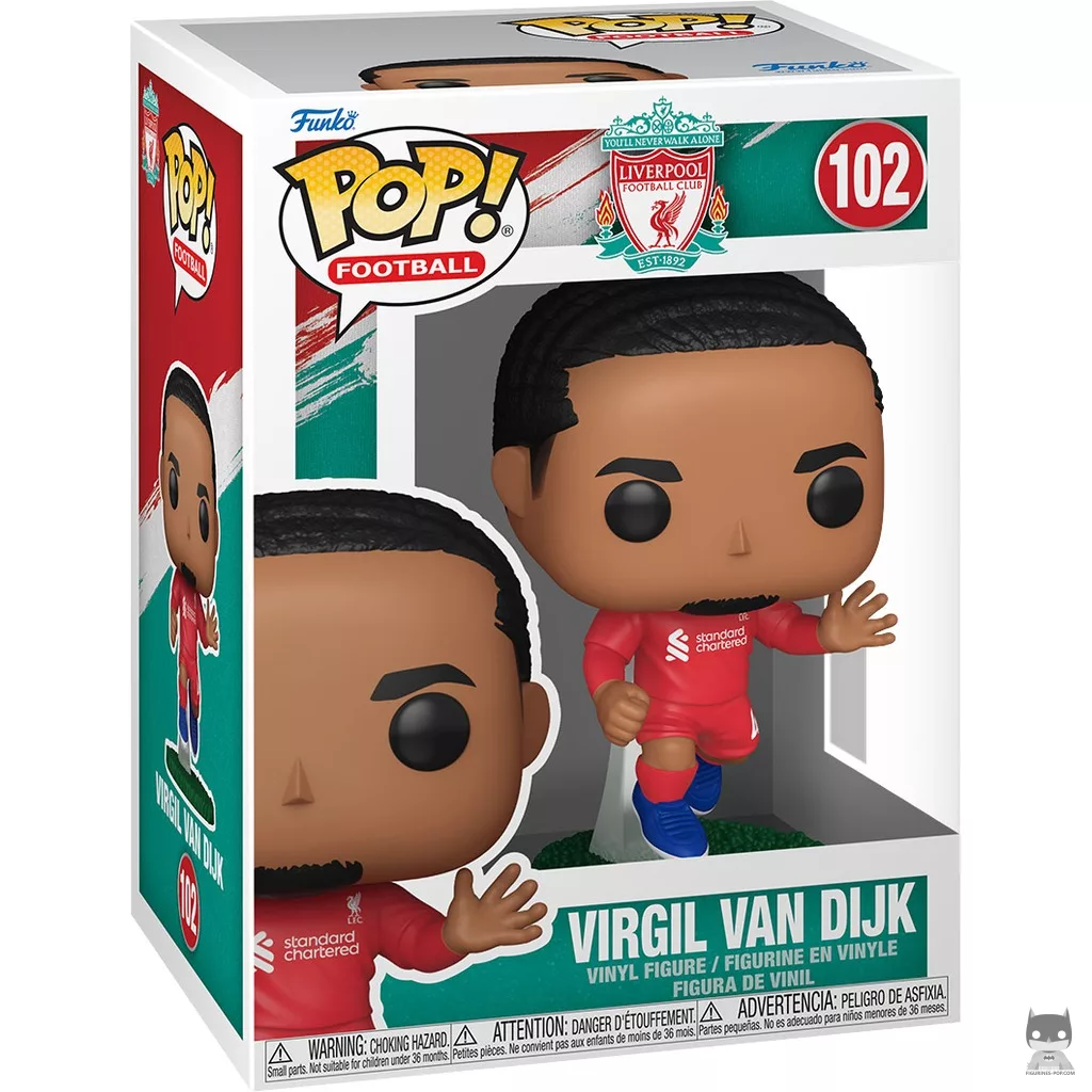 Figurine Funko POP Virgil van Dijk (Liverpool) avec boîte