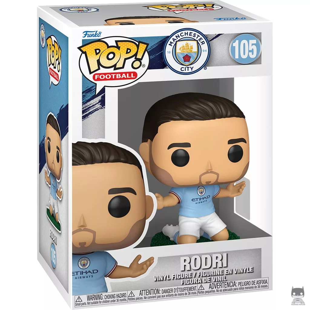 Figurine Funko POP Rodri (Manchester City) avec boîte