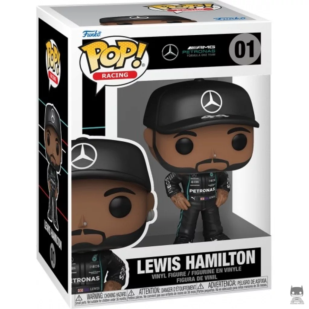 Figurine Funko POP Lewis Hamilton (Mercedes-AMG Petronas) avec boîte