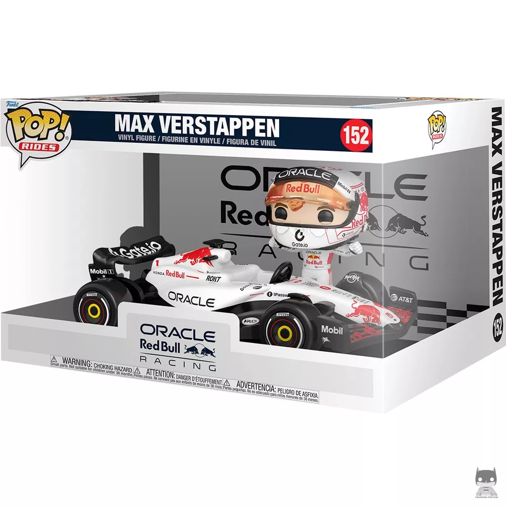 Figurine Funko POP Max Verstappen avec Red Bull F1 avec boîte