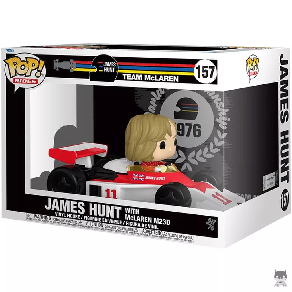 Figurine Funko POP James Hunt avec McLaren M23D avec boîte