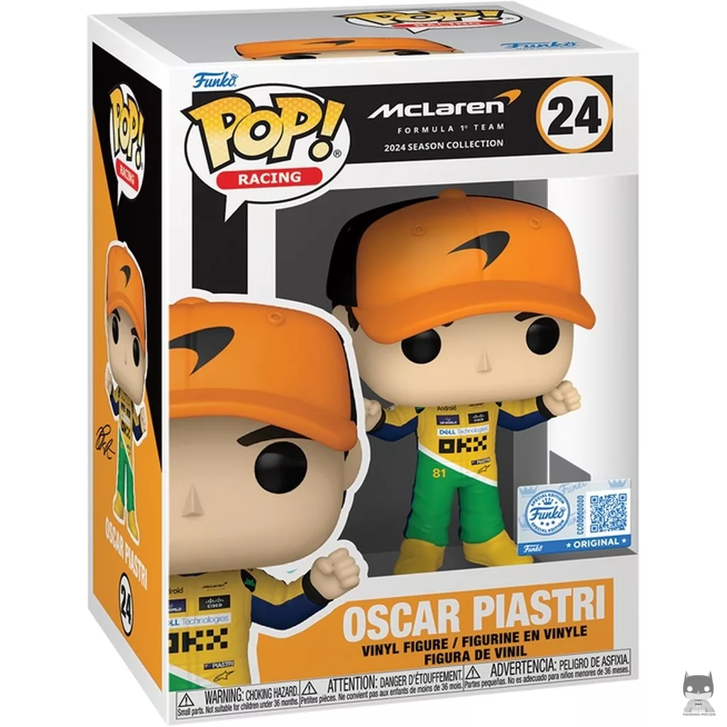 Figurine Funko POP Oscar Piastri (McLaren) avec boîte
