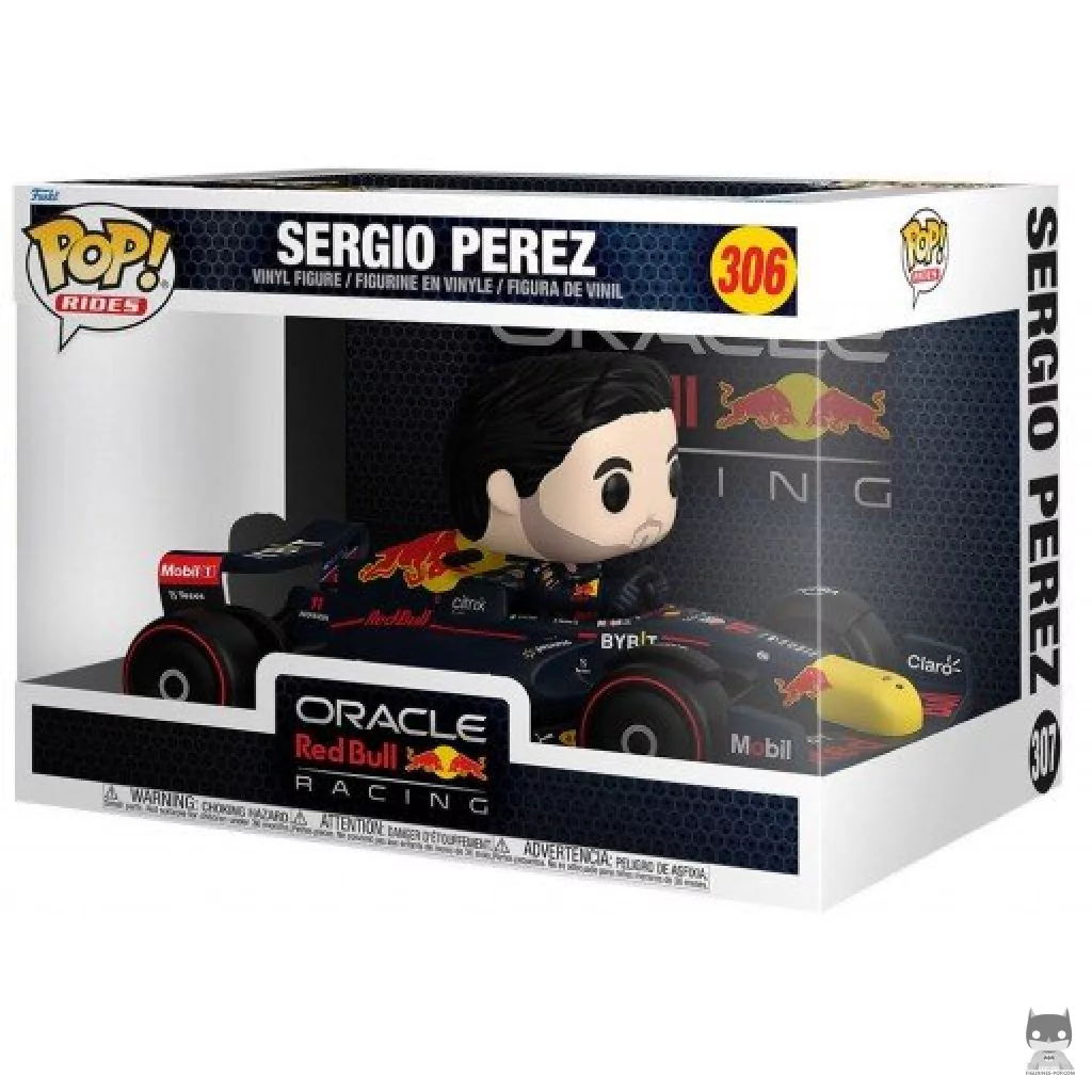 Figurine Funko POP Sergio Perez dans F1 Red Bull avec boîte