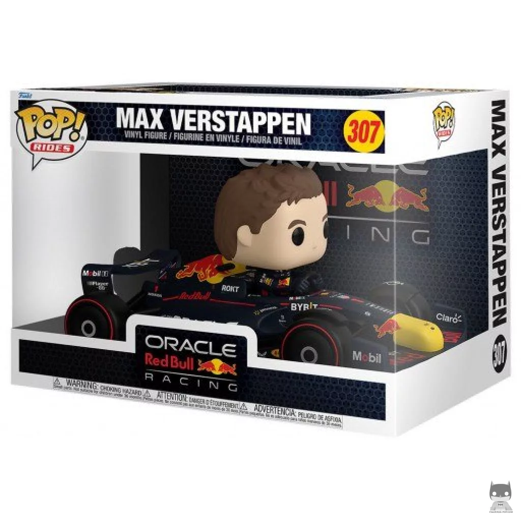 Figurine Funko POP Max Verstappen dans F1 Red Bull avec boîte