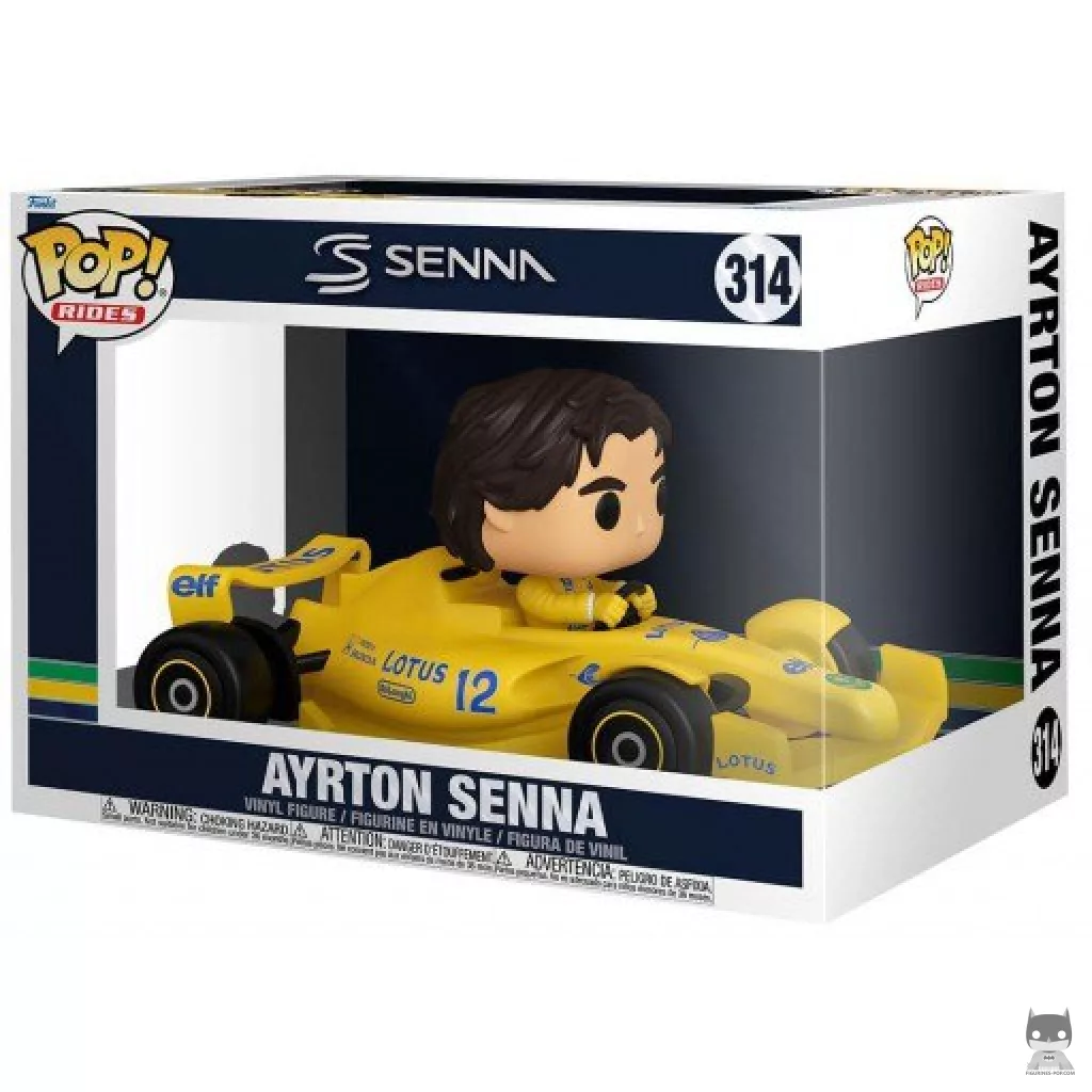 Figurine Funko POP Ayrton Senna (Lotus 99T) avec boîte