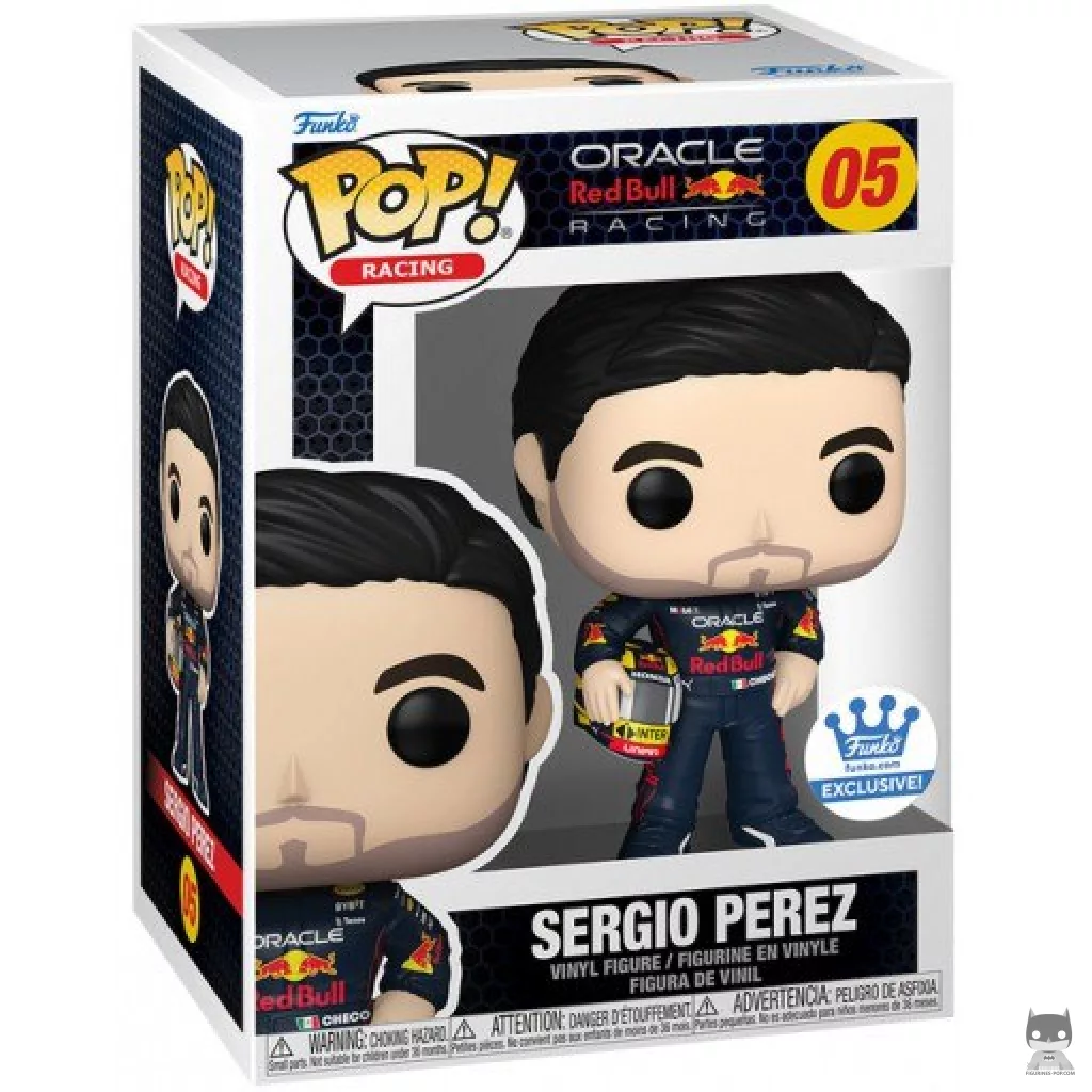 Figurine Funko POP Sergio Pérez avec Casque (Oracle Red Bull Racing) avec boîte