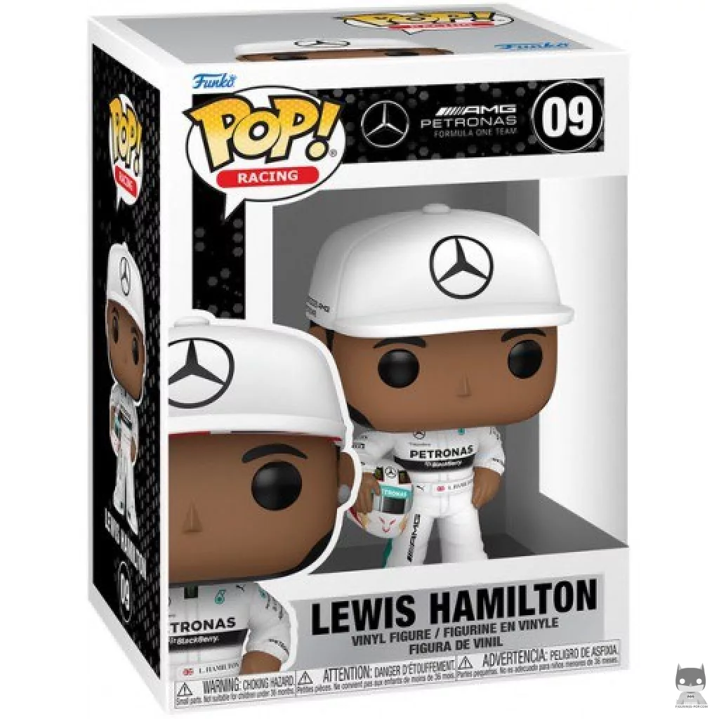 Figurine Funko POP Lewis Hamilton avec Casque (Mercedes-AMG Petronas) avec boîte