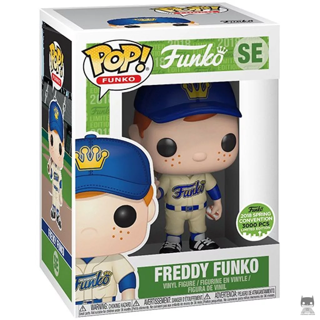 Figurine Funko POP Freddy Funko (Baseball) avec boîte