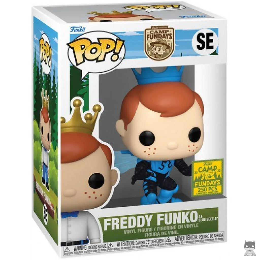 Figurine Funko POP Freddy Funko en Blue Beetle avec boîte