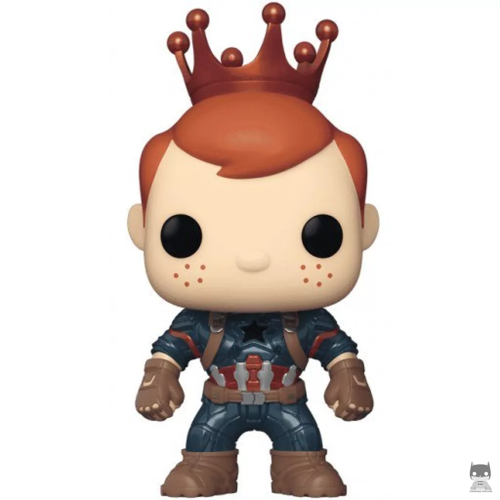 Figurine Funko POP Freddy Funko En Captain America - Métallique (Freddy Funko)