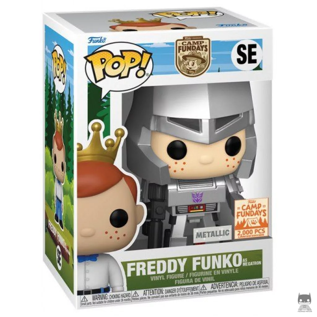 Figurine Funko POP Freddy Funko En Megatron - Métallique avec boîte