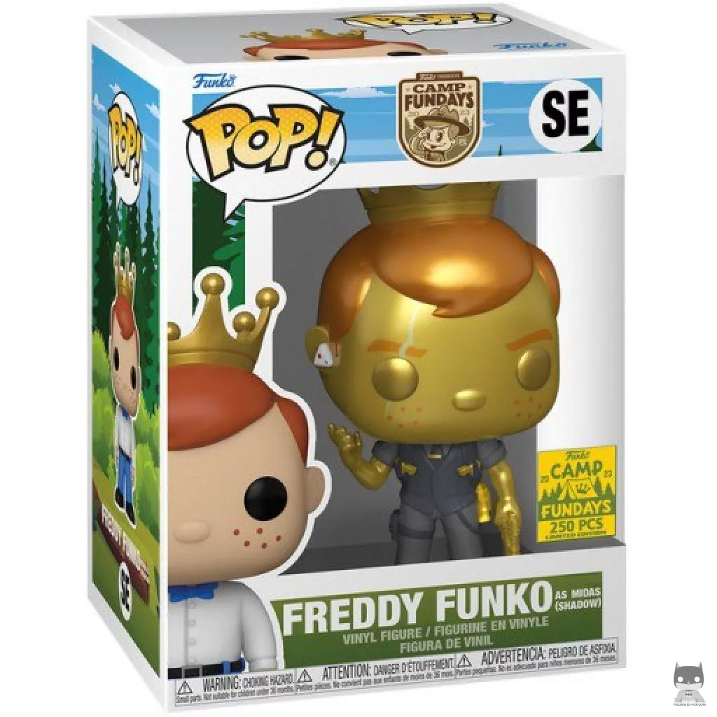 Figurine Funko POP Freddy Funko en Midas de L'Ombre avec boîte