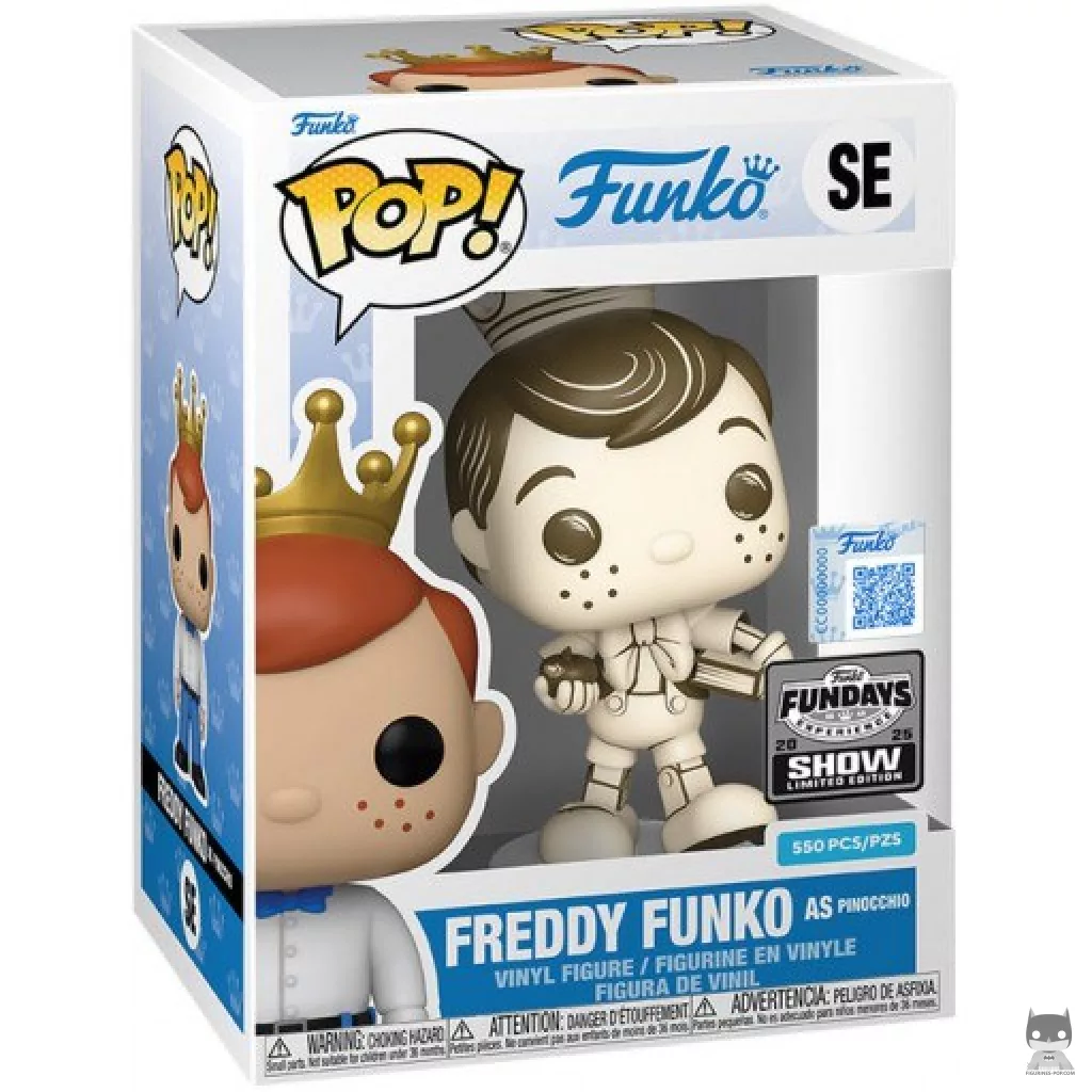 Figurine Funko POP Freddy Funko en Pinocchio (Sketched & Sepia) avec boîte