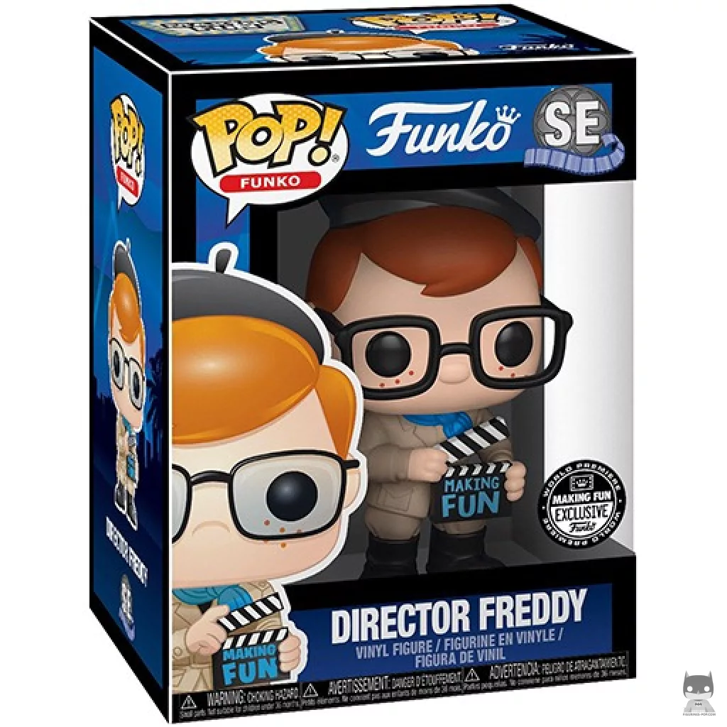 Figurine Funko POP Freddy Funko en Réalisateur avec boîte