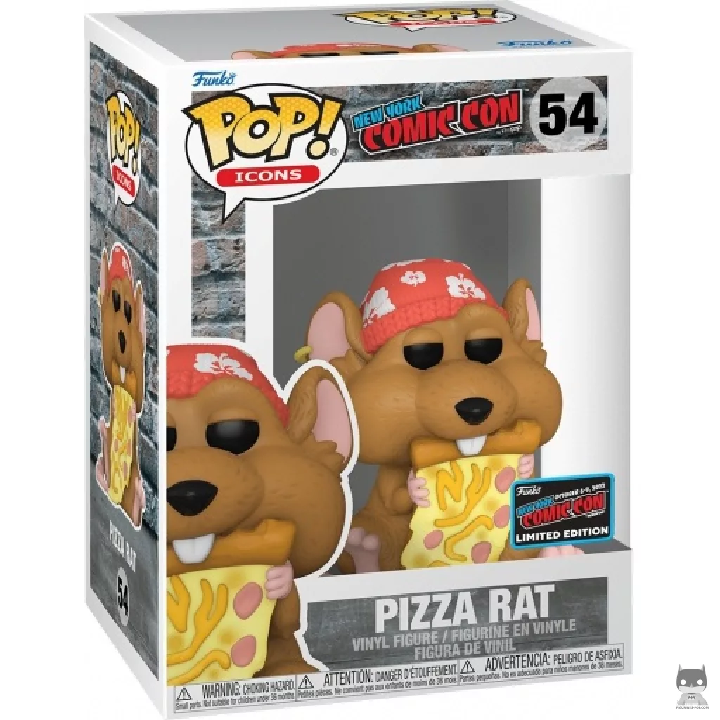 Figurine Funko POP Pizza Rat (NYCC Convention d'Automne 2022) avec boîte