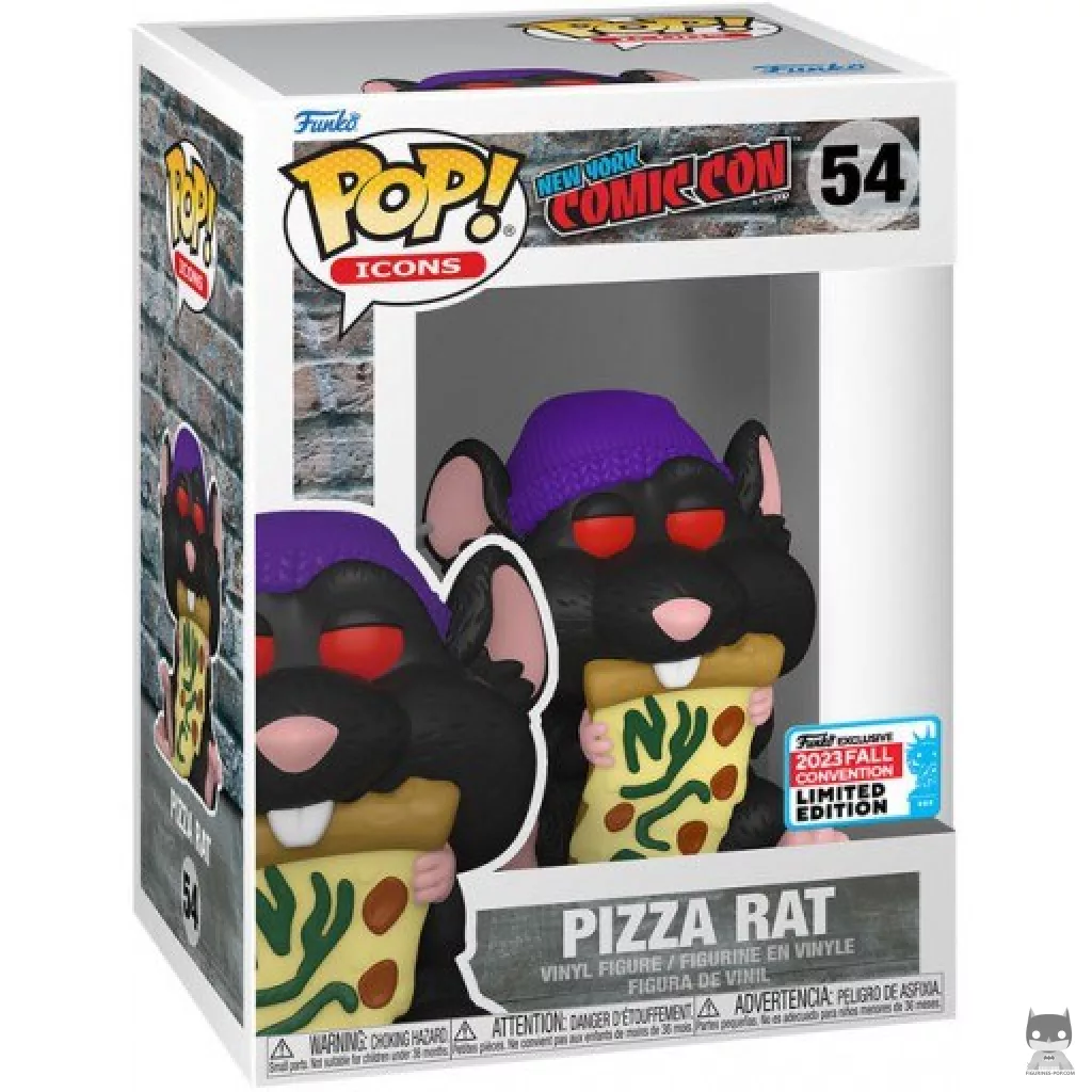 Figurine Funko POP Pizza Rat (NYCC Convention d'Automne 2023) avec boîte