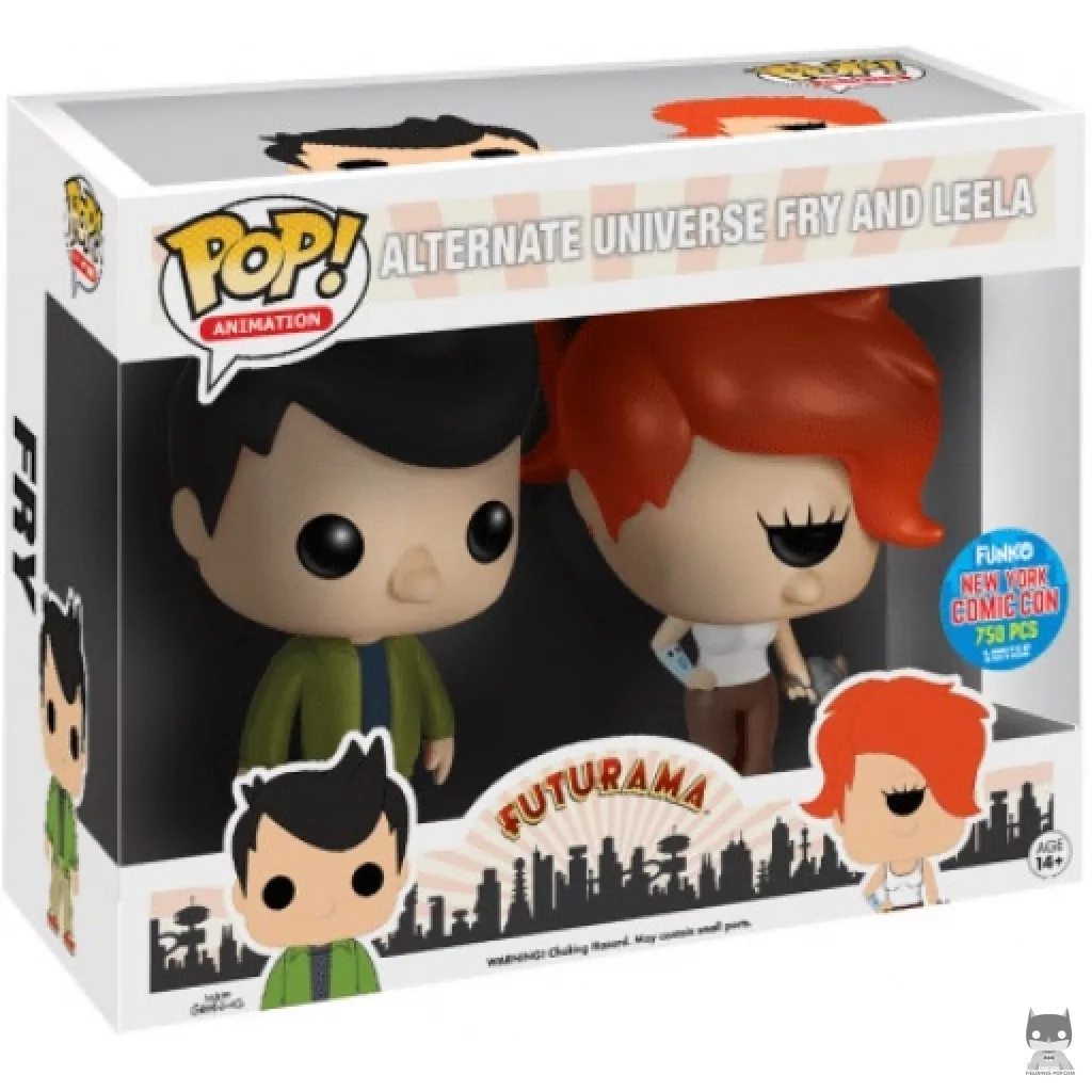 Figurine Funko POP Fry & Leela (Univers Alternatif) avec boîte