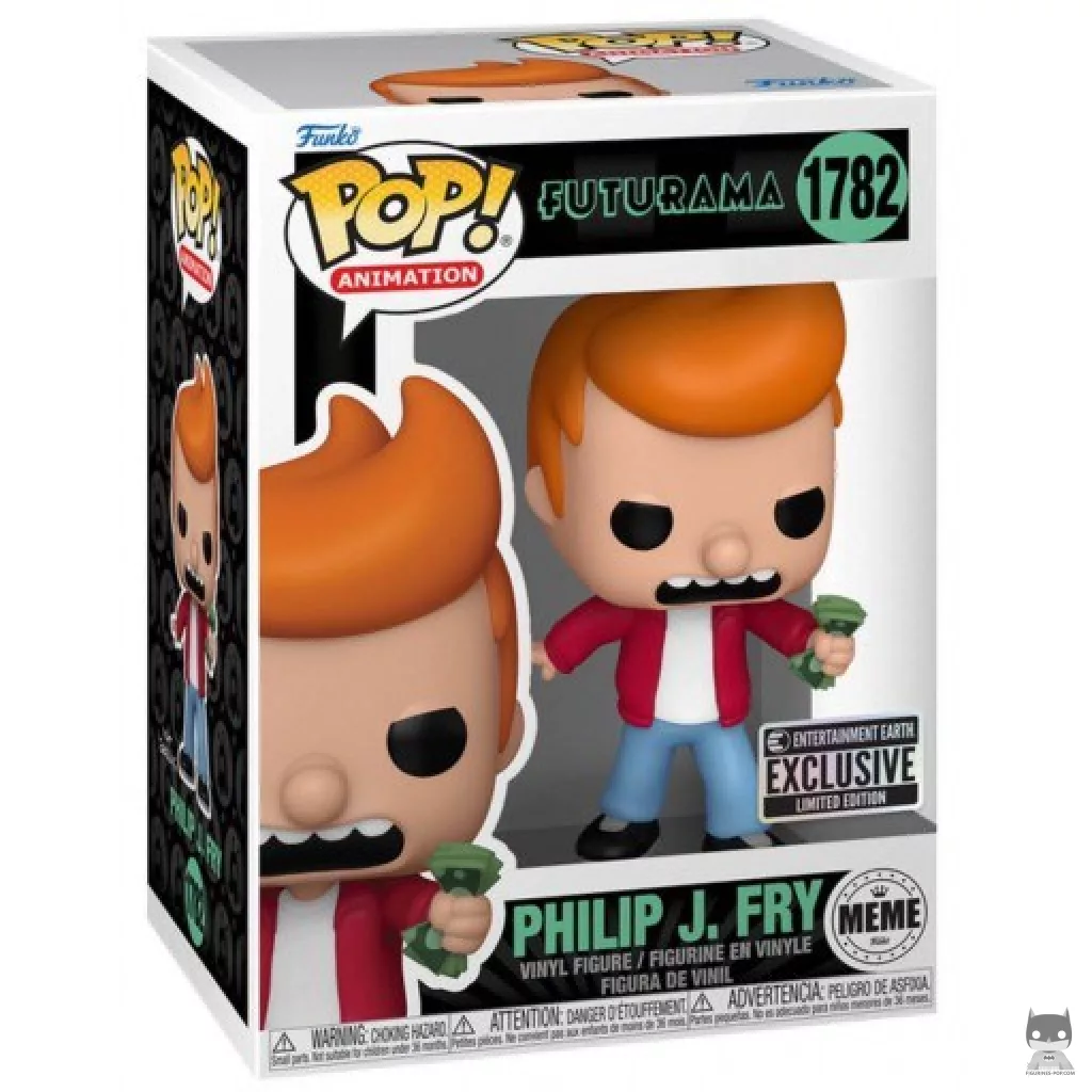 Figurine Funko POP Philip J. Fry (Meme) "Shut Up And Take My Money!" avec boîte