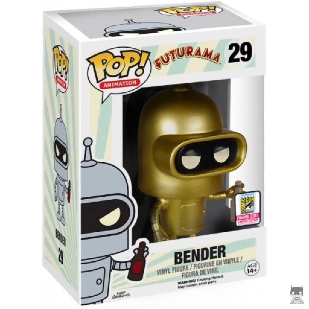 Figurine Funko POP Bender (Doré) avec boîte