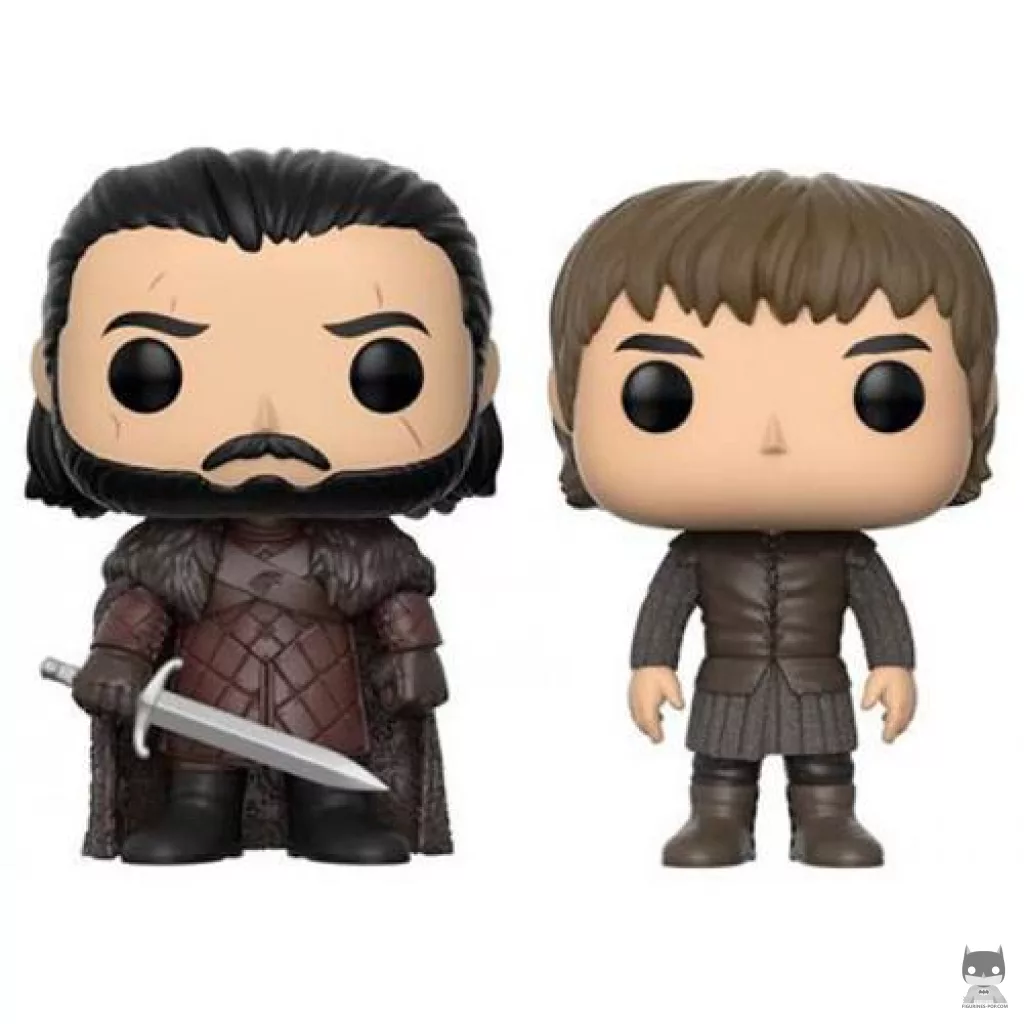 Figurine Funko POP Jon Snow & Bran Stark (Game of Thrones)