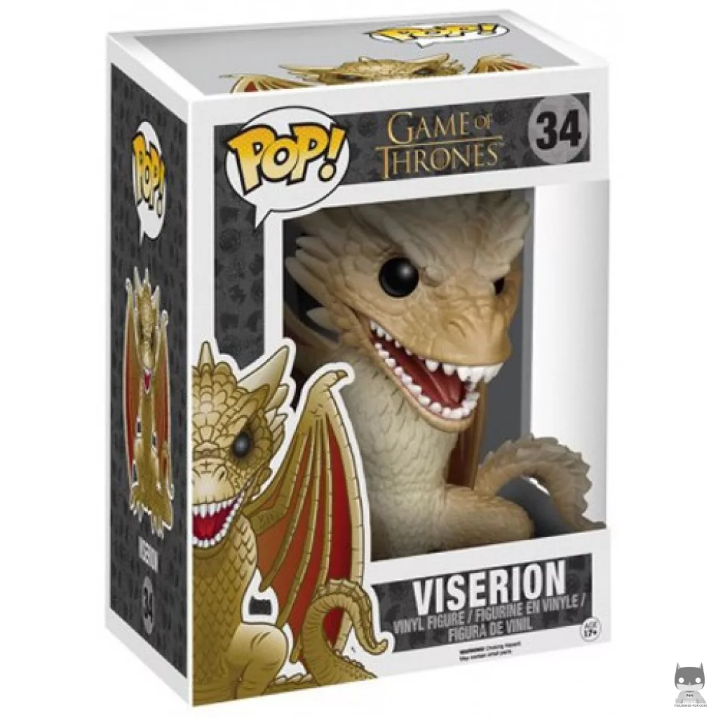 Figurine Funko POP Viserion (Supersized) avec boîte