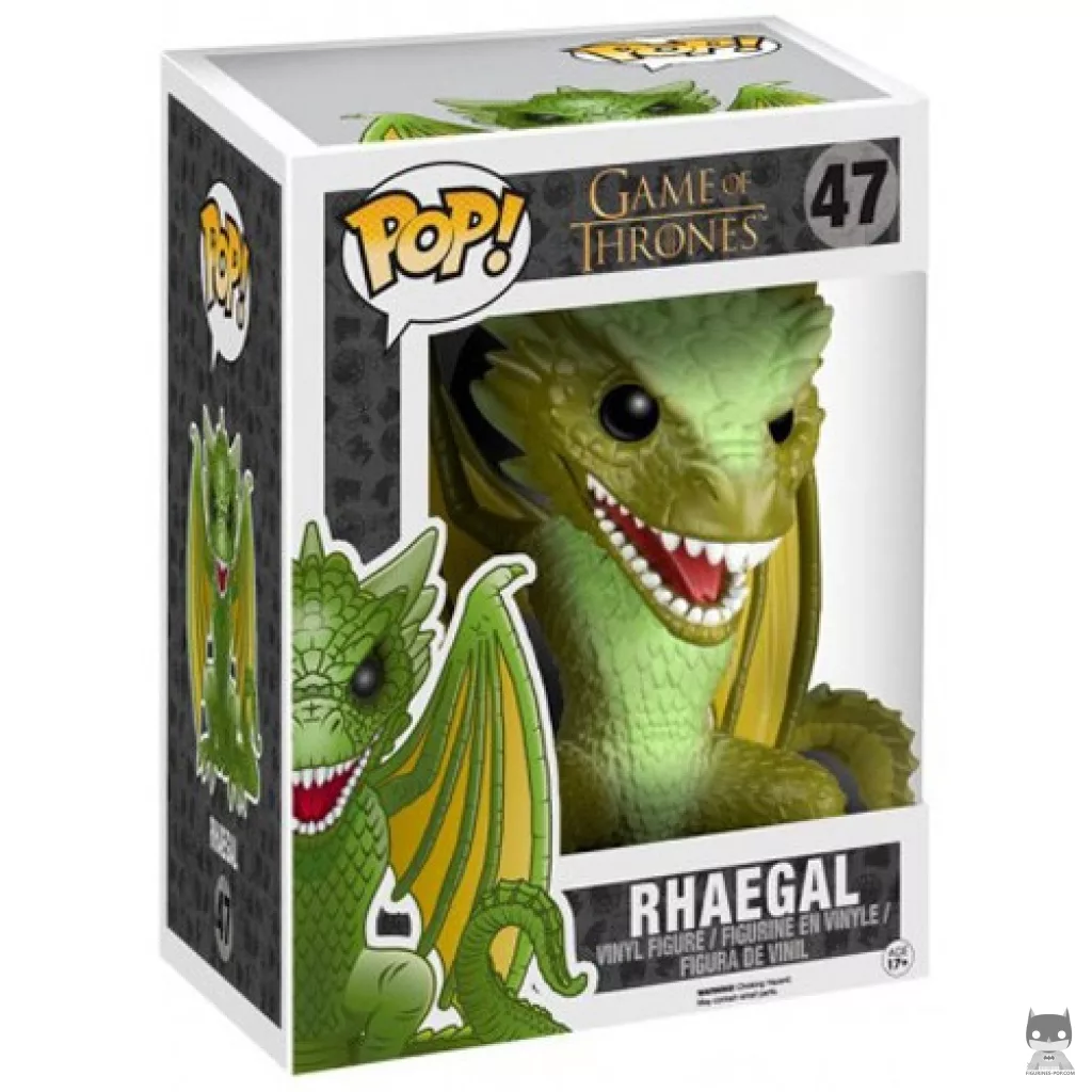 Figurine Funko POP Rhaegal (Supersized) avec boîte