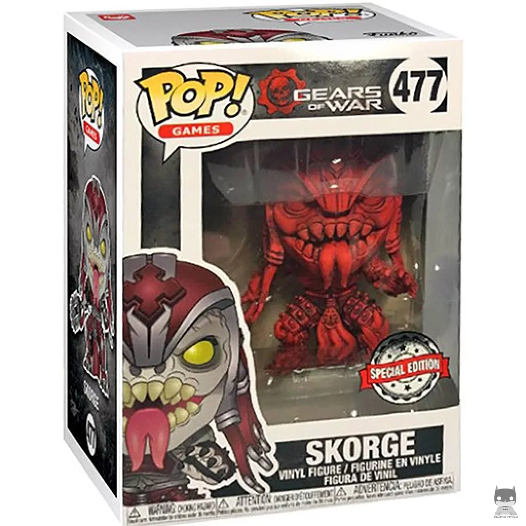 Figurine Funko POP Skorge (Rouge) avec boîte