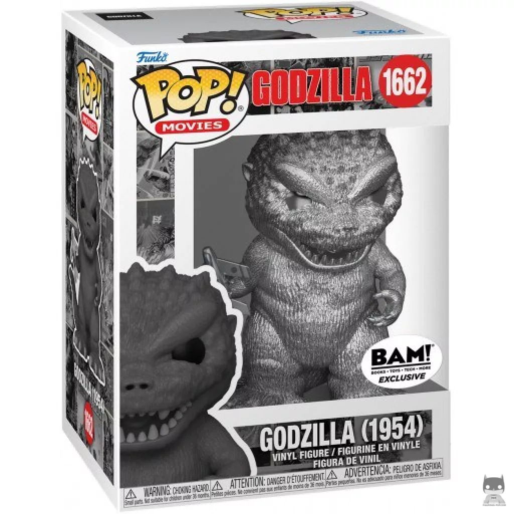 Figurine Funko POP Godzilla (1954) (Argent) avec boîte