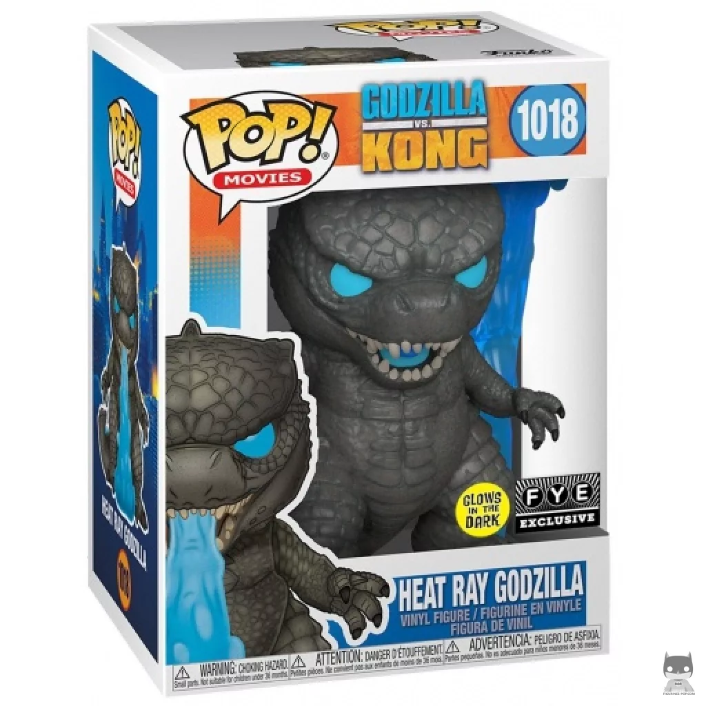 Figurine Funko POP Godzilla Rayon de Chaleur (Glow in the Dark) avec boîte