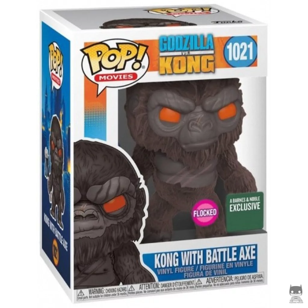 Figurine Funko POP Kong avec Hâche (Flocked) avec boîte