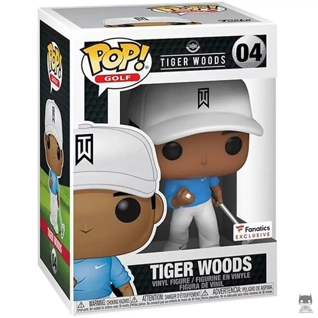 Figurine Funko POP Tiger Woods (Bleu) avec boîte