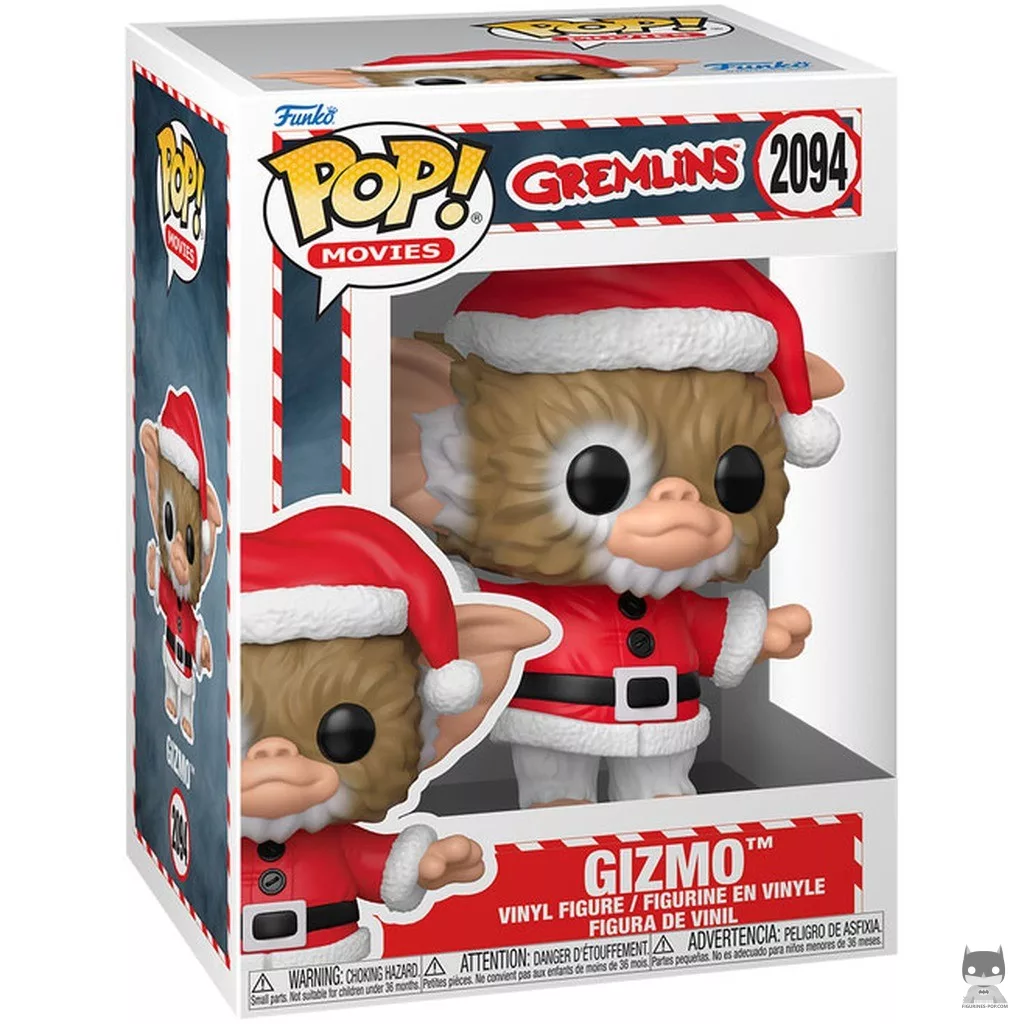 Figurine Funko POP Gizmo (tenue de Père Noël) avec boîte