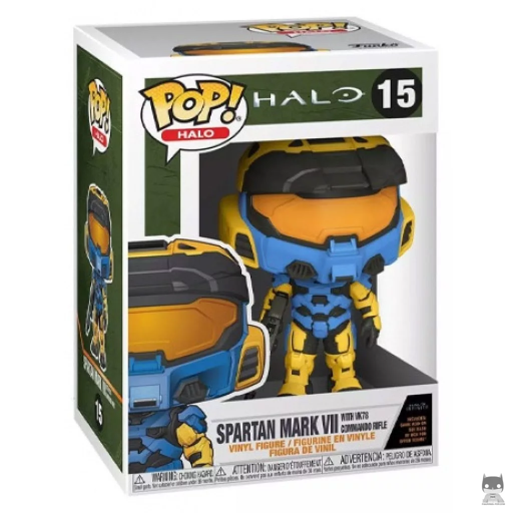 Figurine Funko POP Spartan Mark VII avec VK78 (Bleu) avec boîte
