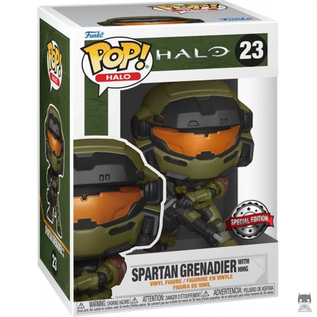 Figurine Funko POP Spartan Grenadier avec HMG avec boîte
