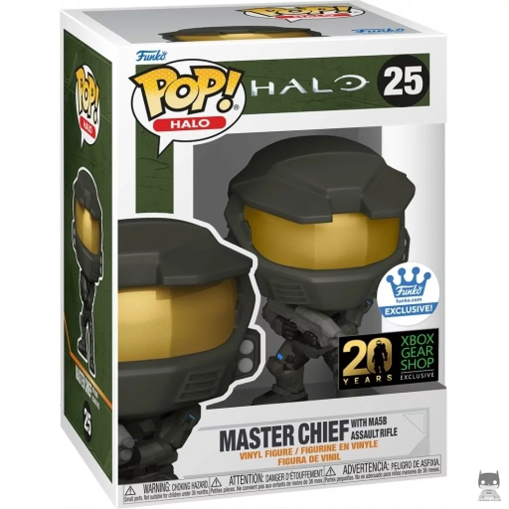 Figurine Funko POP Master Chief avec Fusil Assaut MA5B avec boîte