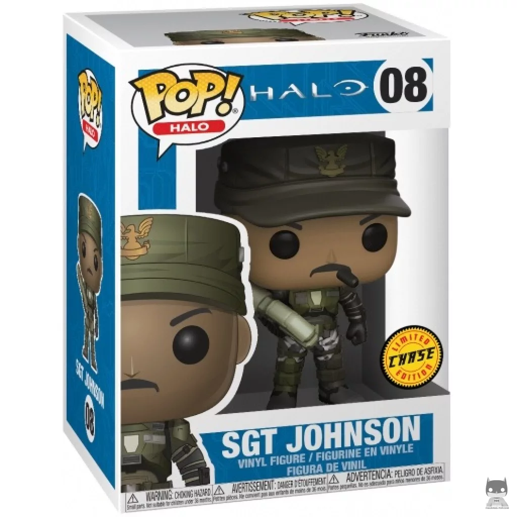 Figurine Funko POP Sgt. Johnson avec un Cigare (Chase) avec boîte