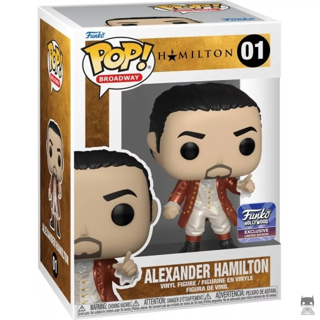 Figurine Funko POP Alexander Hamilton (Metallic) avec boîte