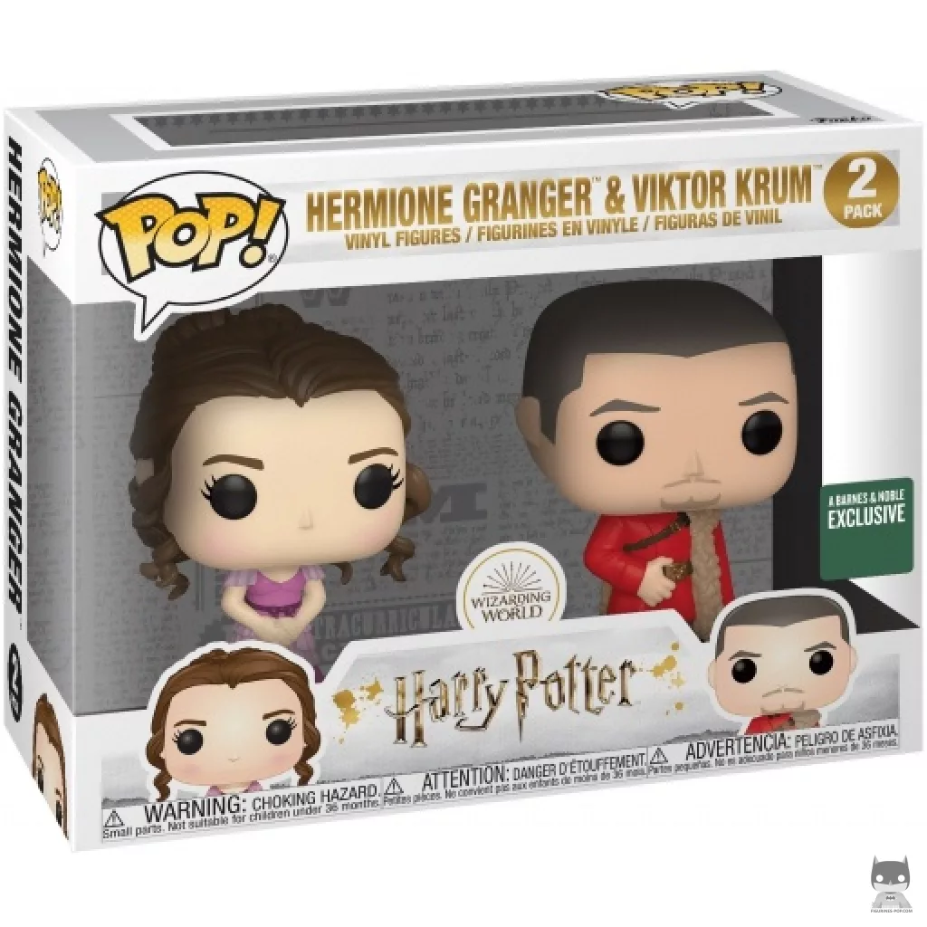 Figurine Funko POP Hermione Granger & Viktor Krum en tenue de Bal avec boîte