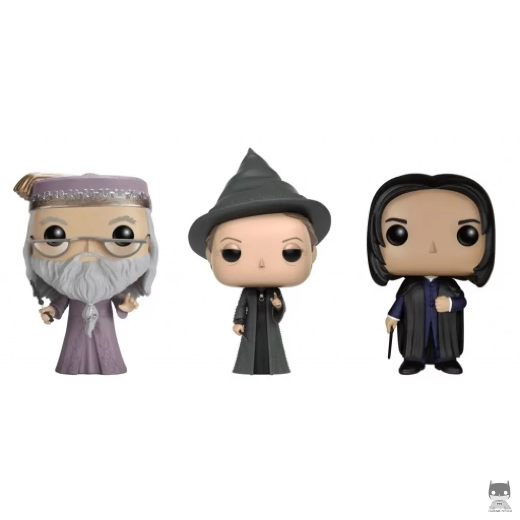 Figurine Funko POP Professeurs (Albus Dumbledore, Minerva McGonagall & Severus Rogue) (Harry Potter)