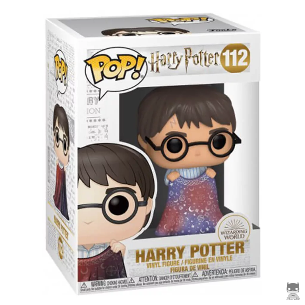 Figurine Funko POP Harry Potter avec cape d'invisibilité avec boîte