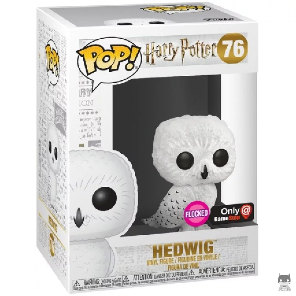 Figurine Funko POP Hedwige (Flocked) avec boîte