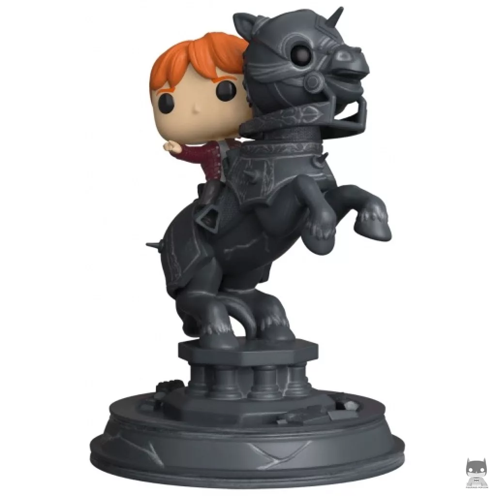 Figurine Funko POP Ron Weasley cehvauchant pièce d'Echec (Harry Potter)
