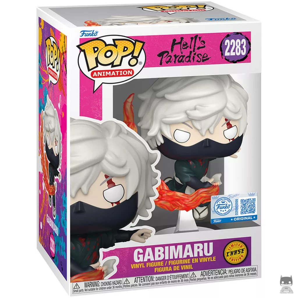 Figurine Funko POP Gabimaru avec flammes (Chase & Bloody) avec boîte
