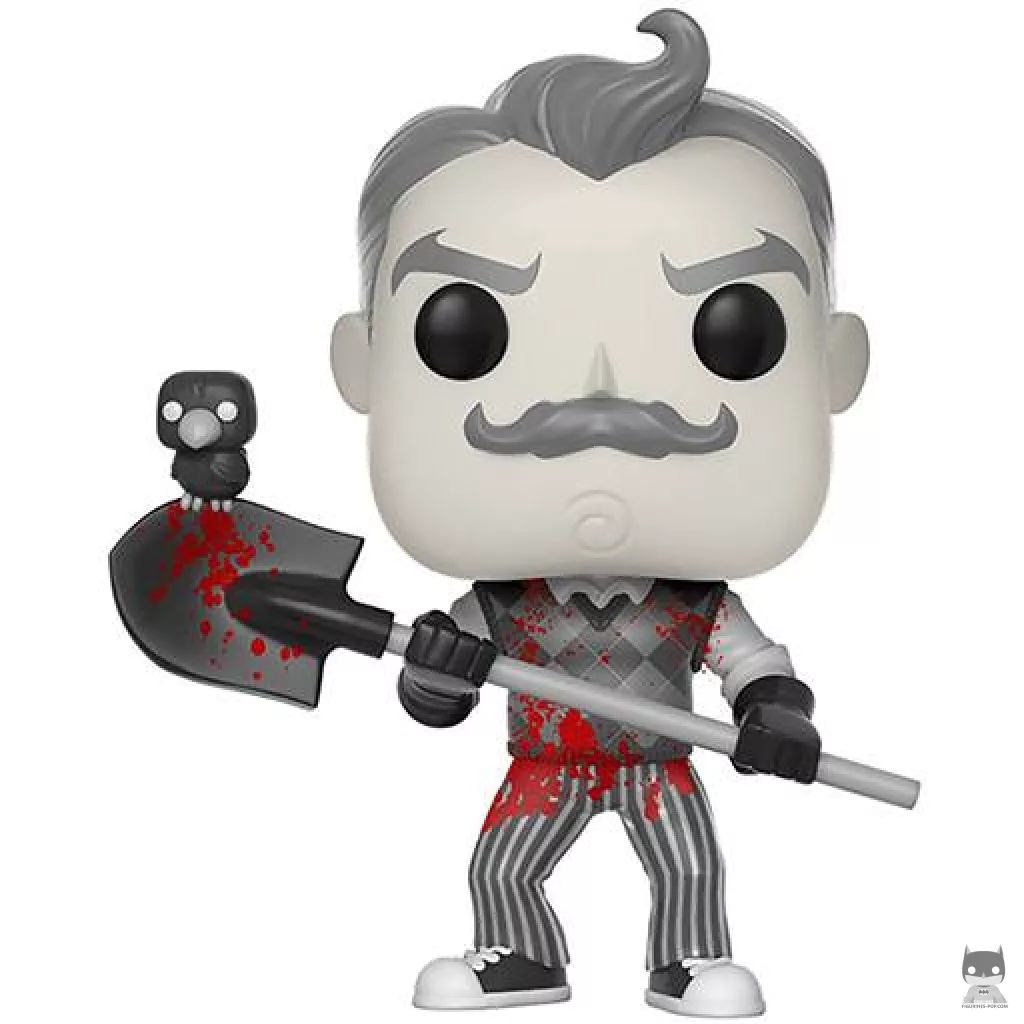 Figurine Funko POP Le Voisin (Noir & Blanc) (Bloody) (Hello Neighbor)